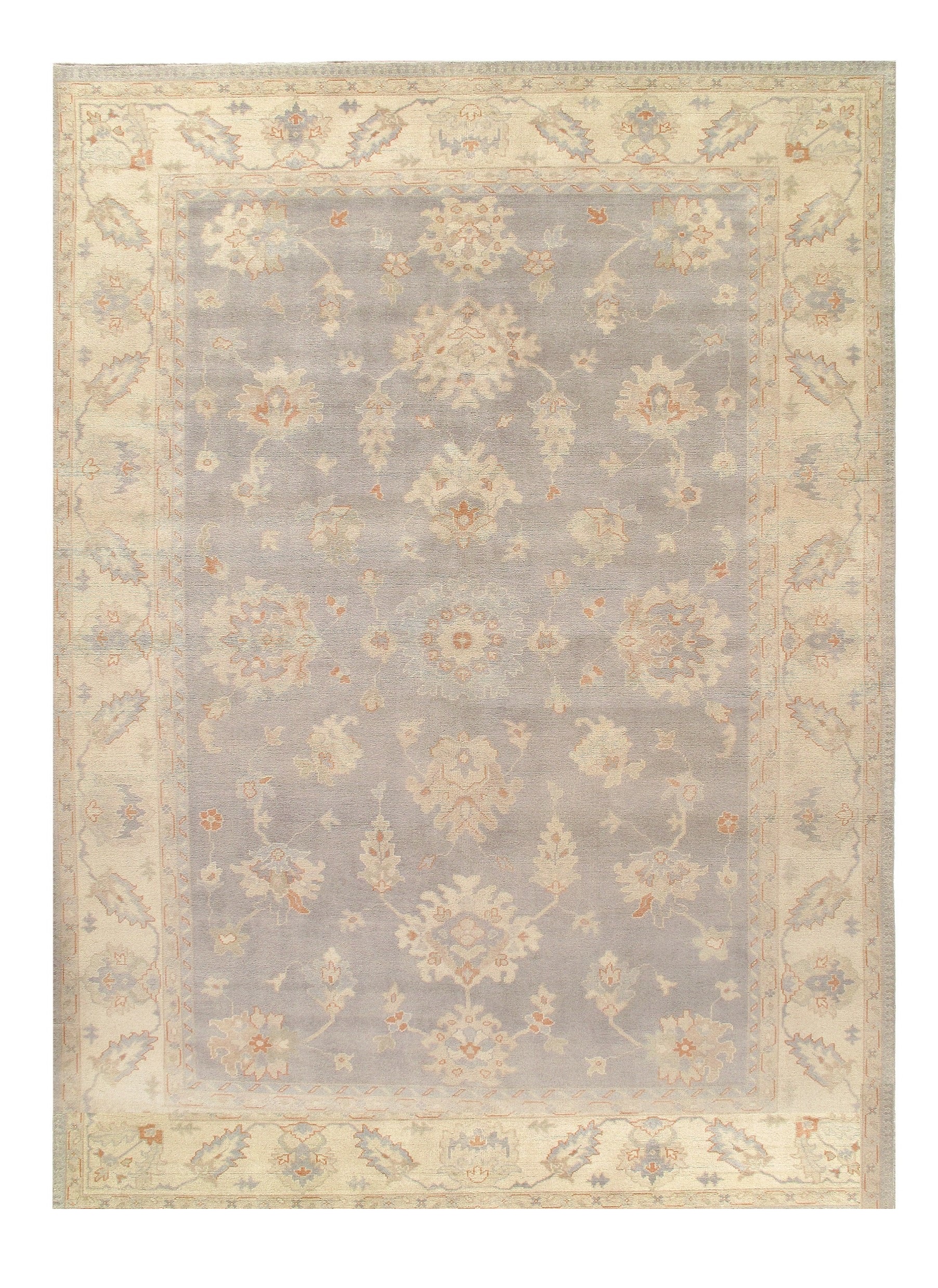 Gray Color Fine Hand knotted Oushak Rug 10'X 14'